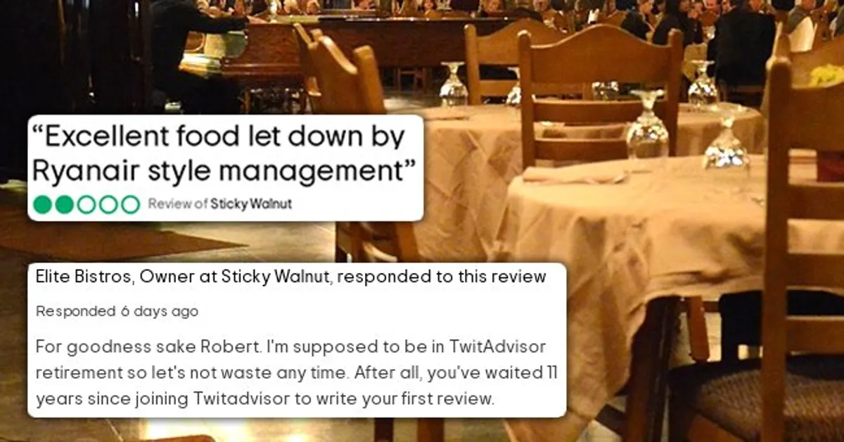 A High-End Dining Owner’s Brutal Response to A Bitter Customer’s 2-Star Critique Review
