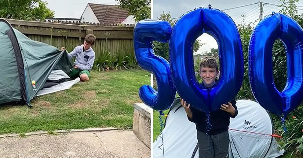 11- Year-Old Boy Sleeps Outside For 500 Nights To Raise Money- Here’s What For