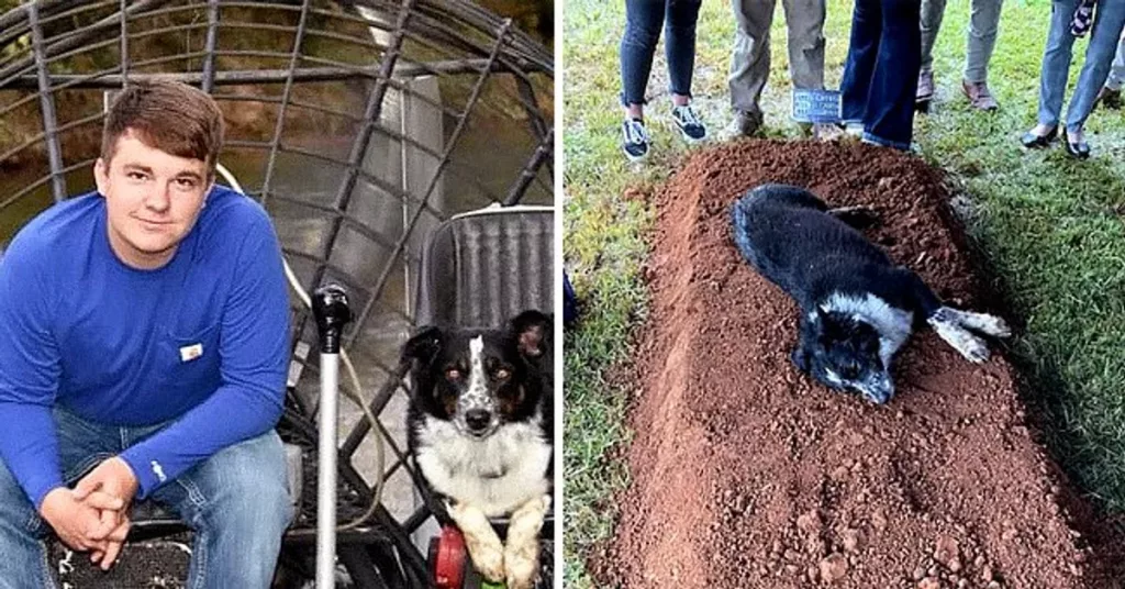 Heart-Breaking Display of Love and Loss by A Dog at the Funeral of Young Owner