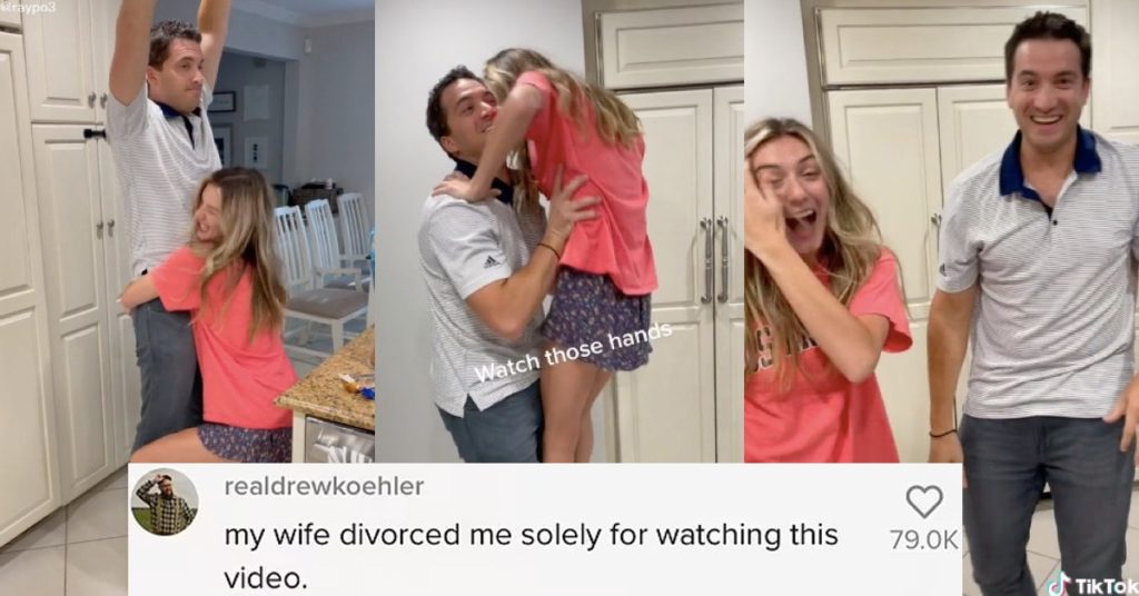 Wife Posts TikTok Of Husband Reciting Dirty Dancing Moves With Nanny