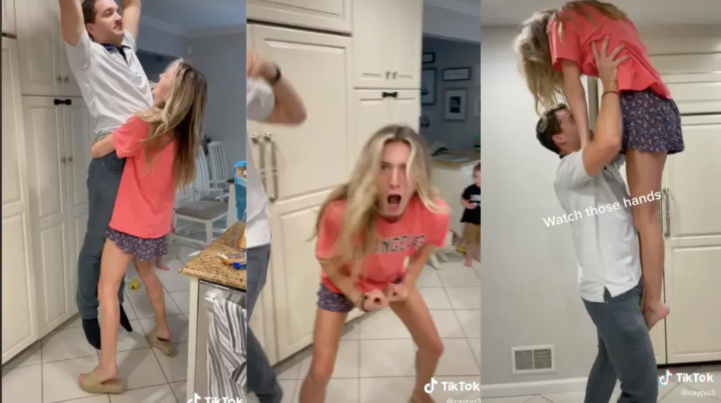 Wife Posts TikTok Of Husband Reciting Dirty Dancing Moves With Nanny