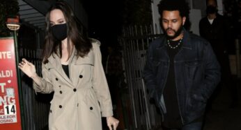 A Leisurely Dinner Together by Angelina Jolie and The Weeknd