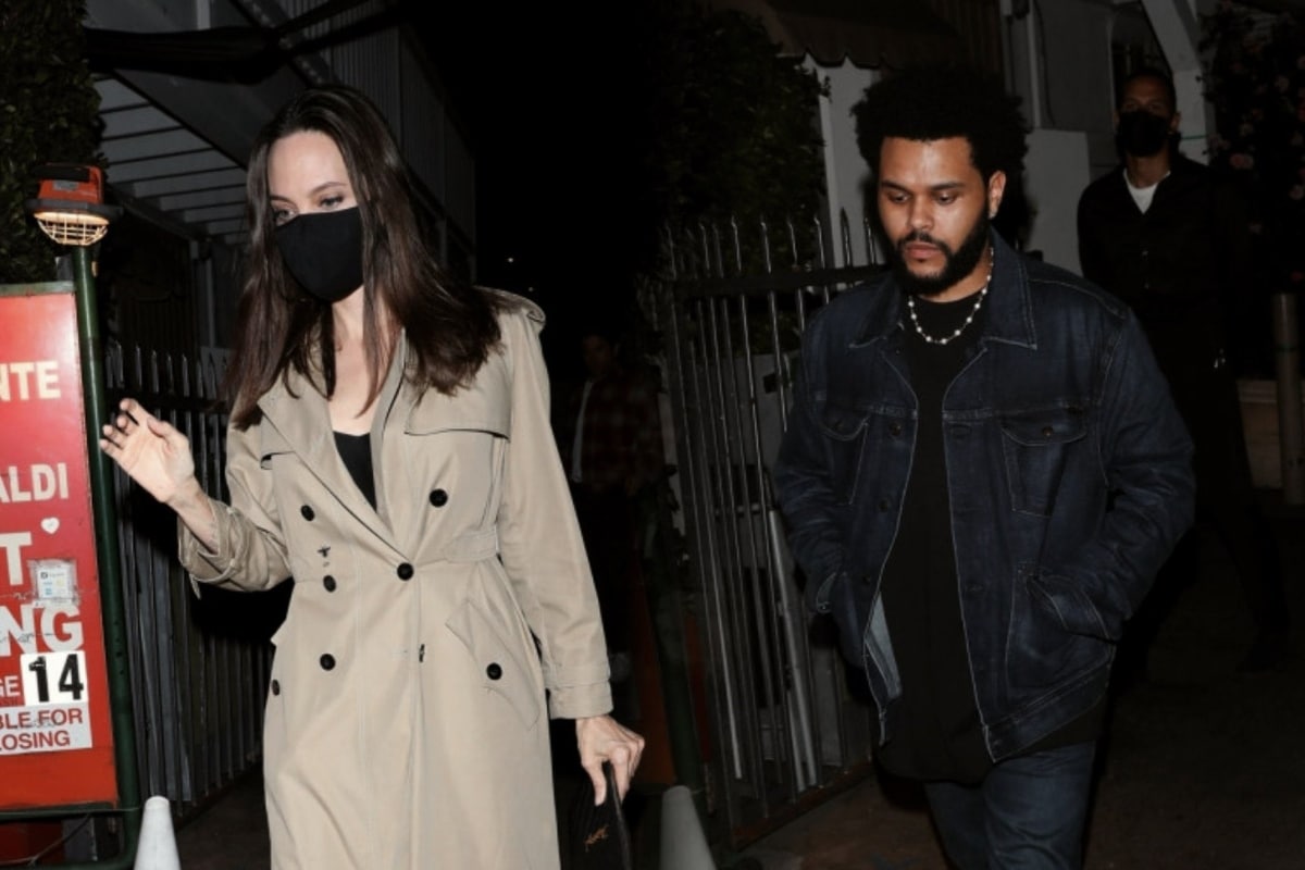 A Leisurely Dinner Together by Angelina Jolie and The Weeknd