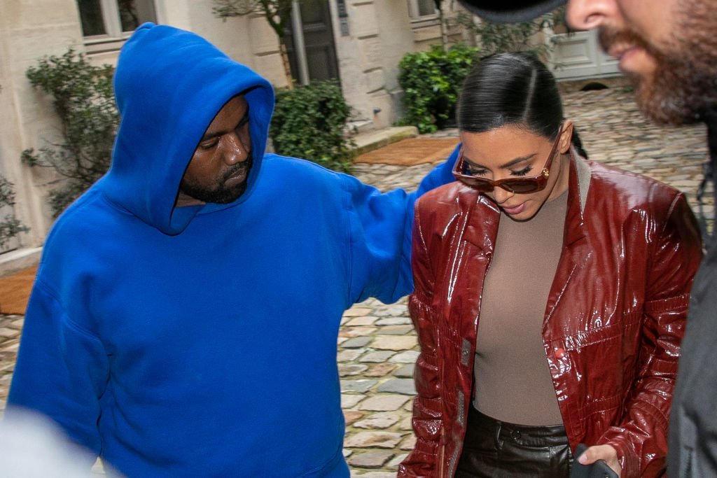 Kim Kardashian West and Kanye West during Paris Fashion Week, March 2020 | Source: Getty Images
