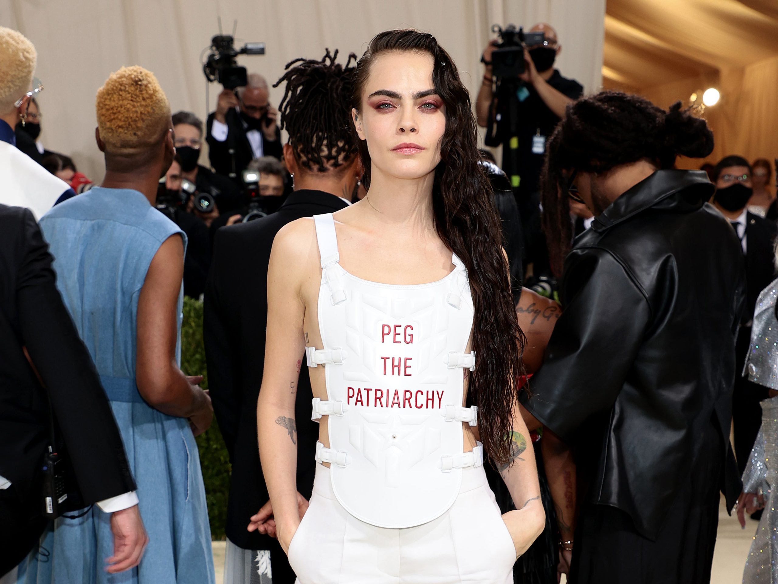Queer woman of color behind ‘Peg The Patriarchy’ says Cara Delevingne didn’t credit her for using the slogan on Met Gala outfit