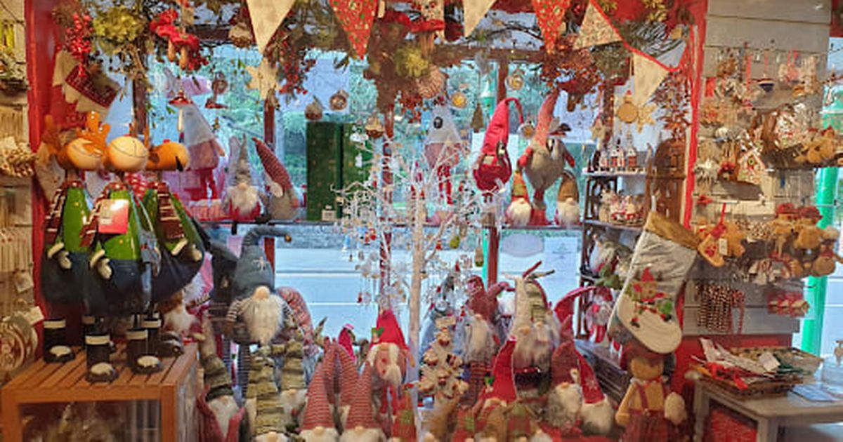 Christmas shop where you can buy festive-themed decorations all year round