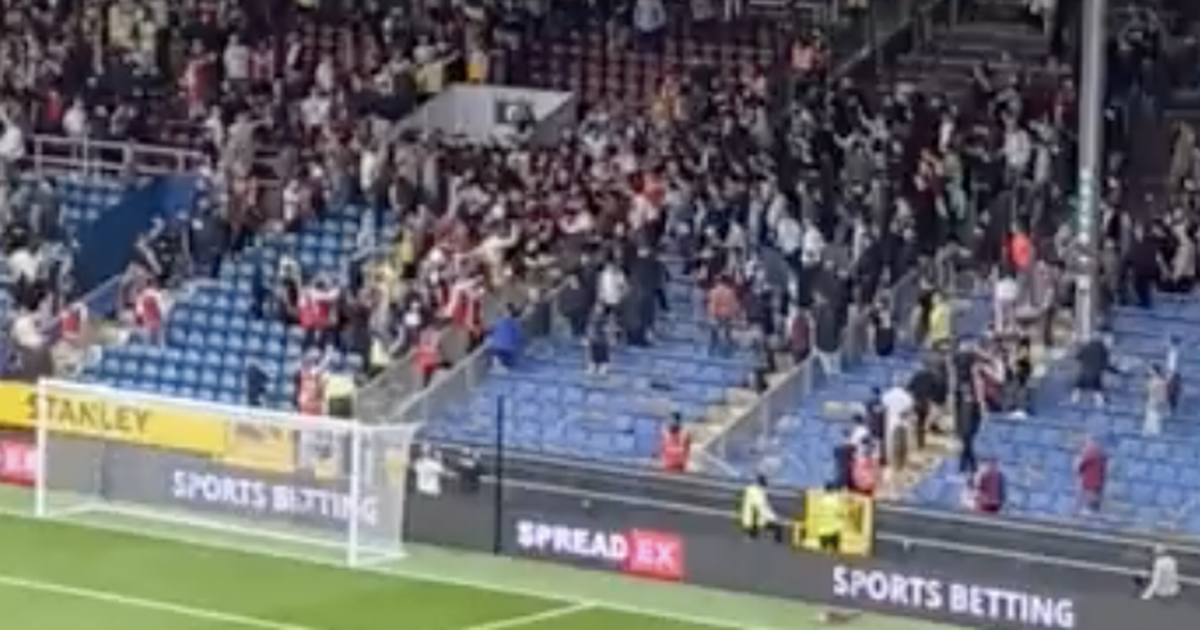 Arsenal and Burnley fans clash in stands as stewards fail to control Turf Moor carnage