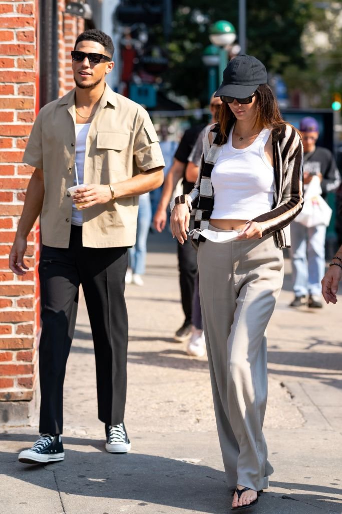 Kendall Jenner and Devin Booker are seen in SoHo, September 2021 | Source: Getty Images