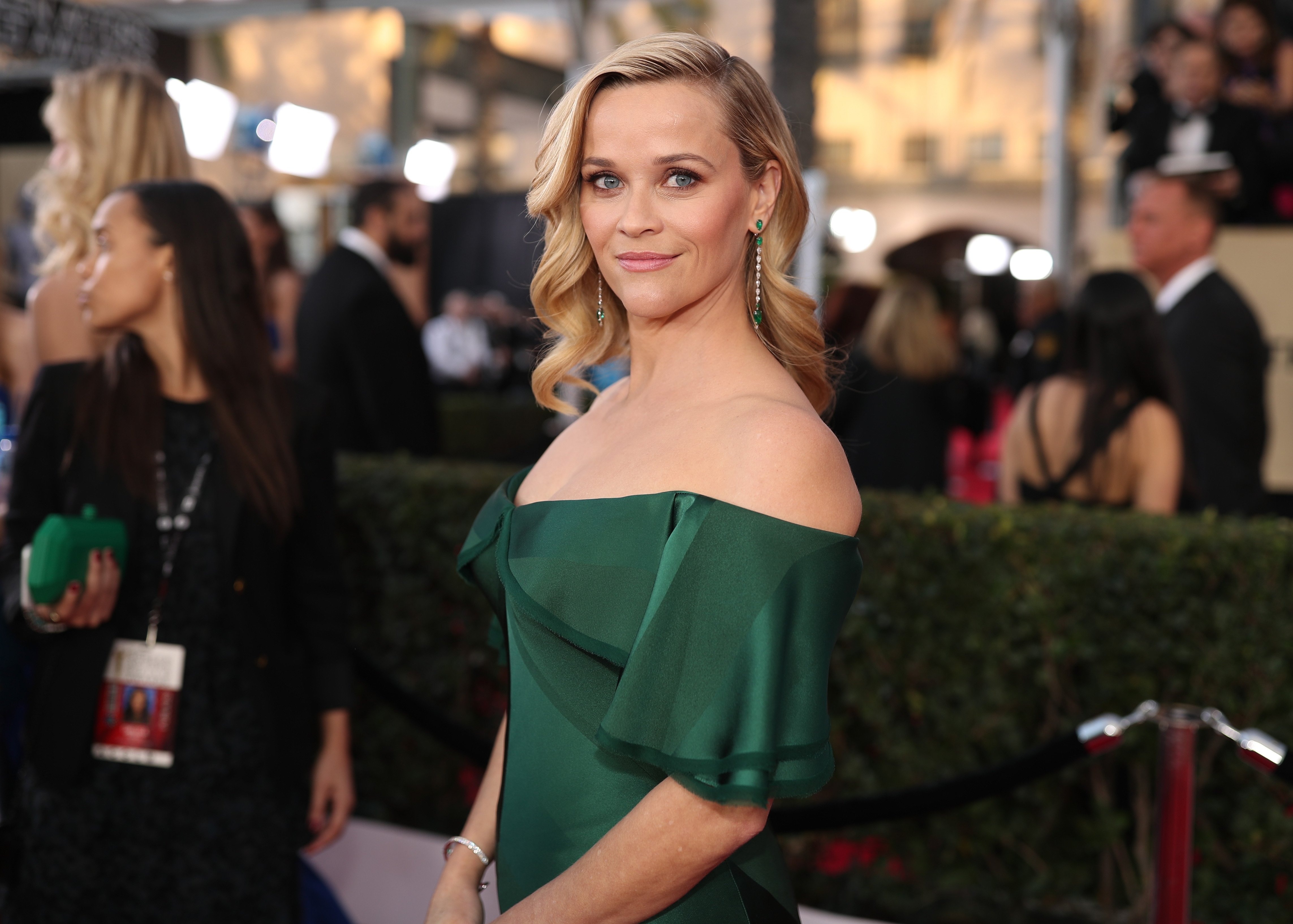 Reese Witherspoon attends the 24th Annual Screen Actors Guild Awards at The Shrine Auditorium on January 21, 2018 in Los Angeles, California. | Source: Getty Images