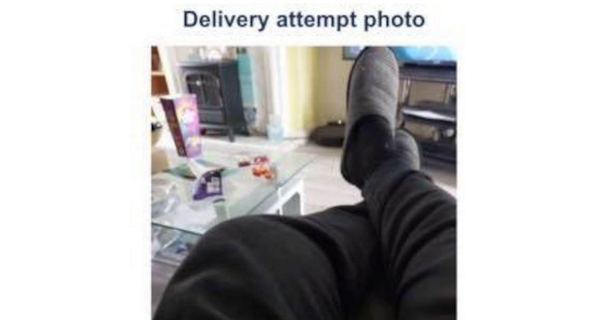 Hermes driver sends ‘delivery attempt photo’ of him ‘sat on his a**e’ watching TV