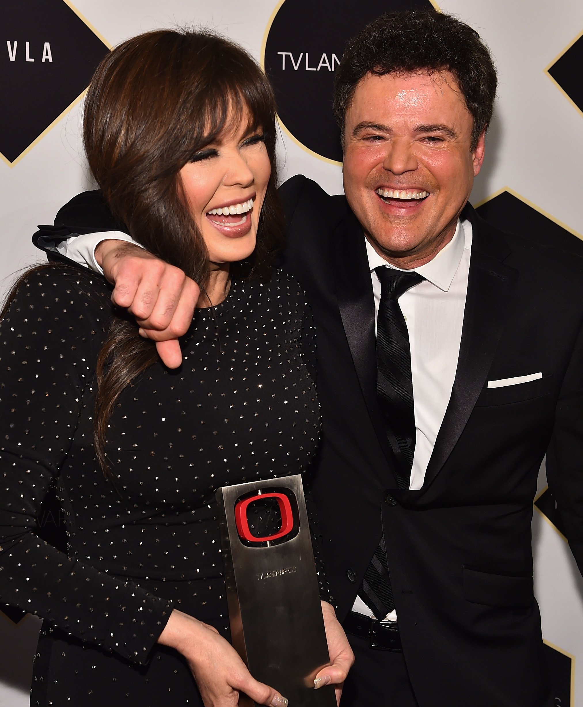 Donny and Marie Osmond on April 11, 2015 in Beverly Hills, California | Source: Getty Images