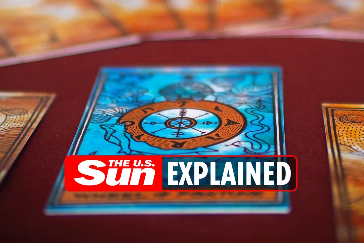 What does the Wheel of Fortune card in a tarot deck mean?