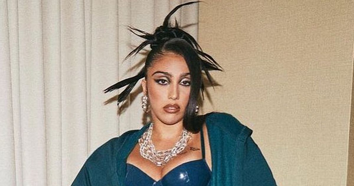 Madonna’s daughter Lourdes Leon ditches clothes for latex thigh high boots and lingerie