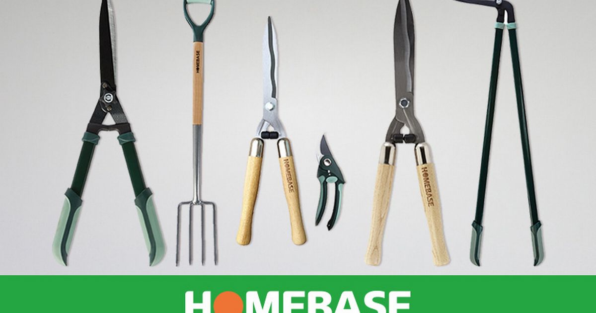 SAVE £5 WHEN YOU SPEND £20 or more on selected gardening equipment at HomeBase