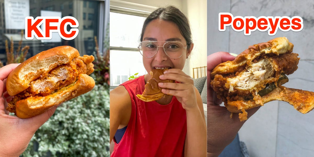 I Compared Fried-Chicken Sandwiches From KFC and Popeyes