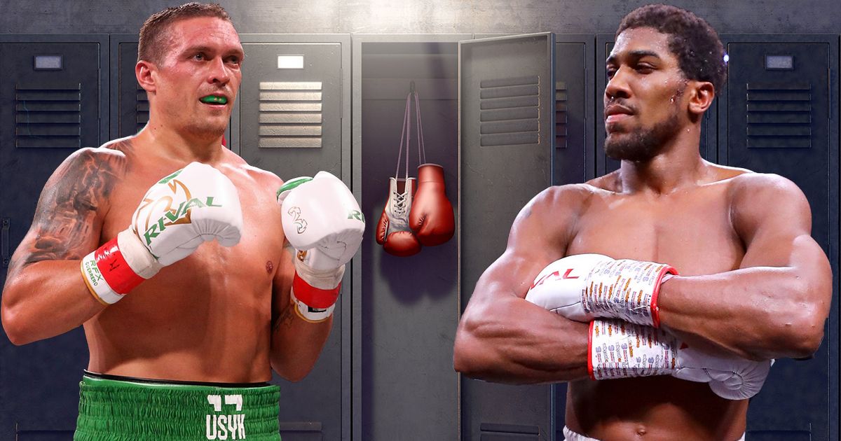 What happened when Anthony Joshua and Oleksandr Usyk were forced to share changing room