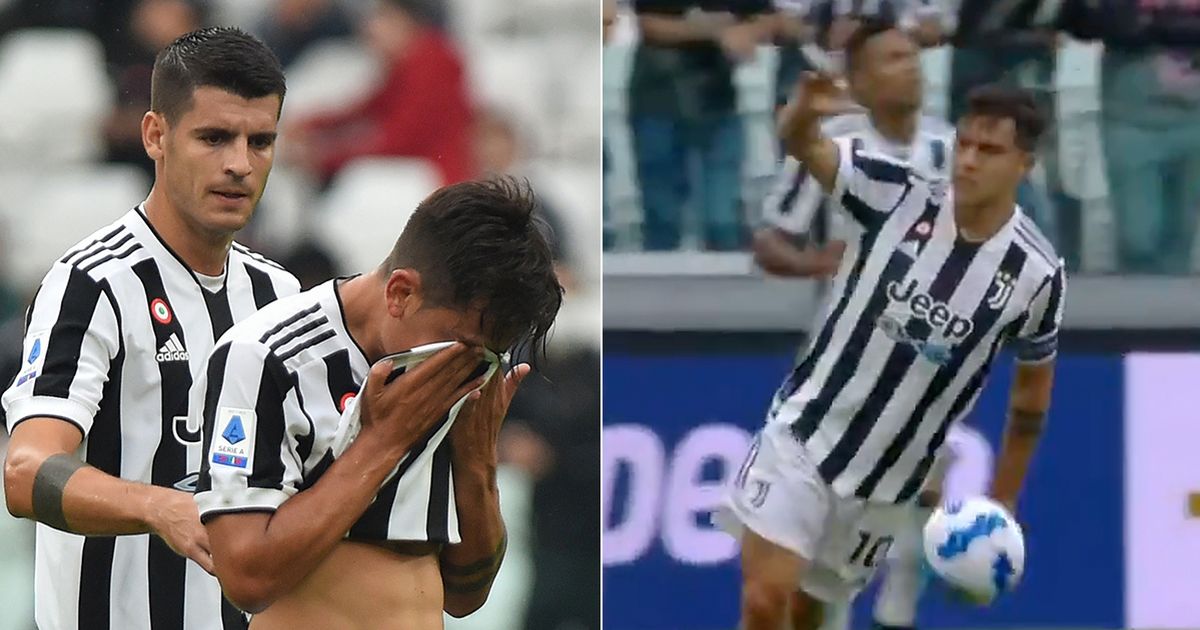 Juventus star Paulo Dybala leaves the pitch in tears over injury before Chelsea clash