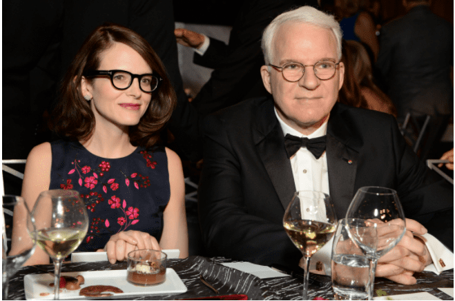  Anne Stringfield and honoree Steve Martin attend the 43rd AFI Life Achievement Award Gala. | Source: Getty Images