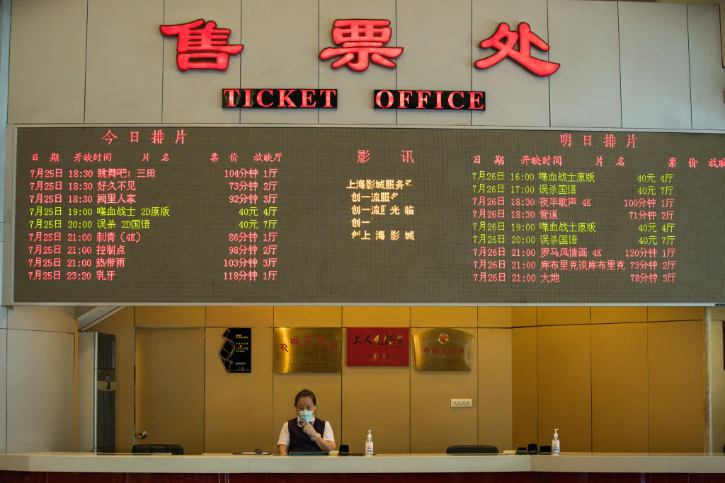 Chinese Box Office Down 27% From 2019