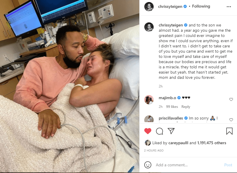 Chrissy Teigen Opens Up About Her Son's Tragic Death With A Heartbreaking Photo