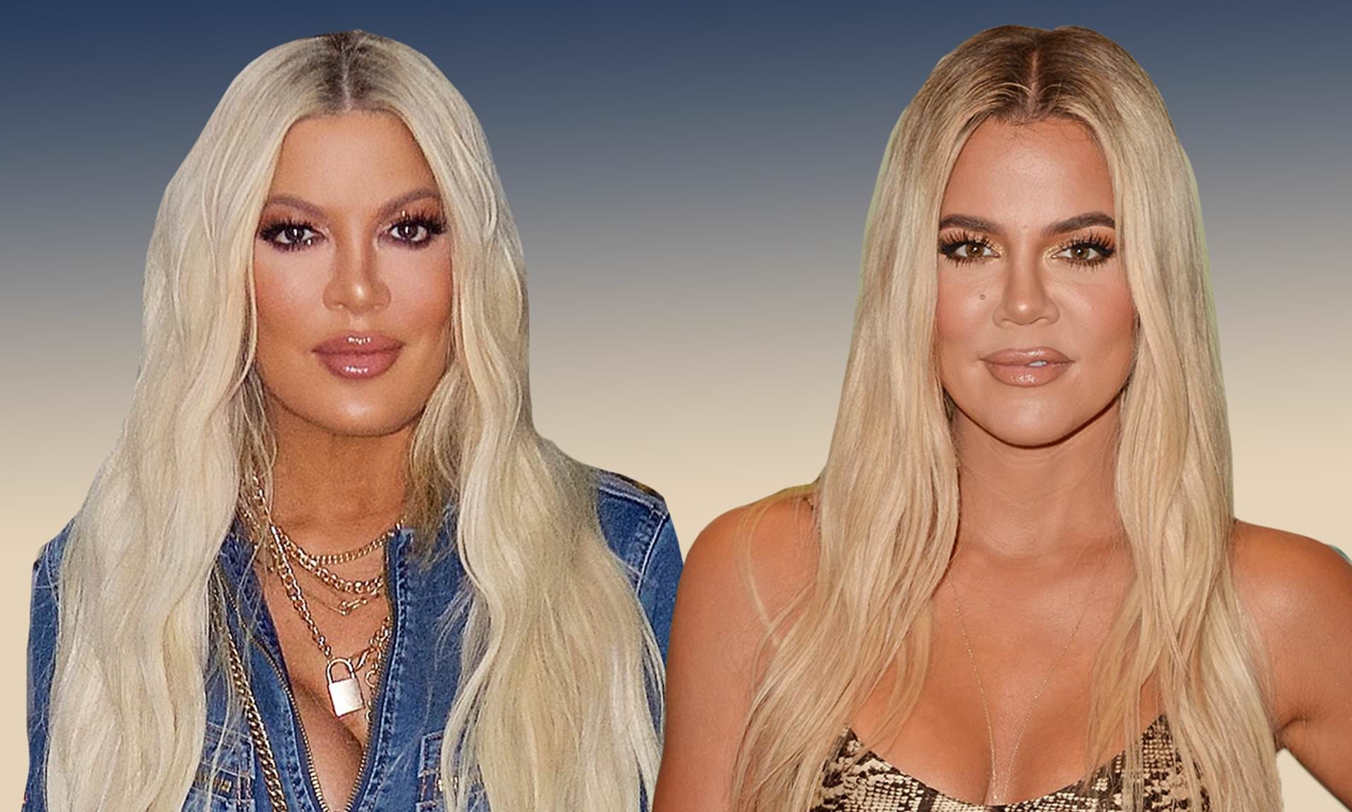 Khloe Kardashian and Tori Spelling Twins Separated At Birth? See photos