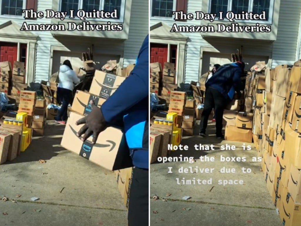 Amazon worker films delivery task that made him reach breaking point and quit