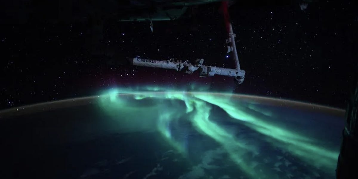 An Astronaut and Photographer Captured Stunning Shots of an Aurora