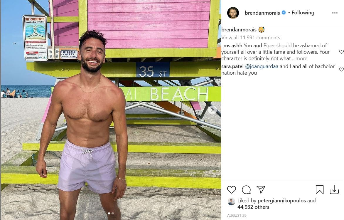 This is Why 'Bachelor in Paradise' Star Brendan Morais Reportedly Fired From NordicTrack