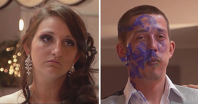 Gypsy bride Cearia and her proposed husband Sam on their wedding day. | Photo: youtube.com/tlc uk