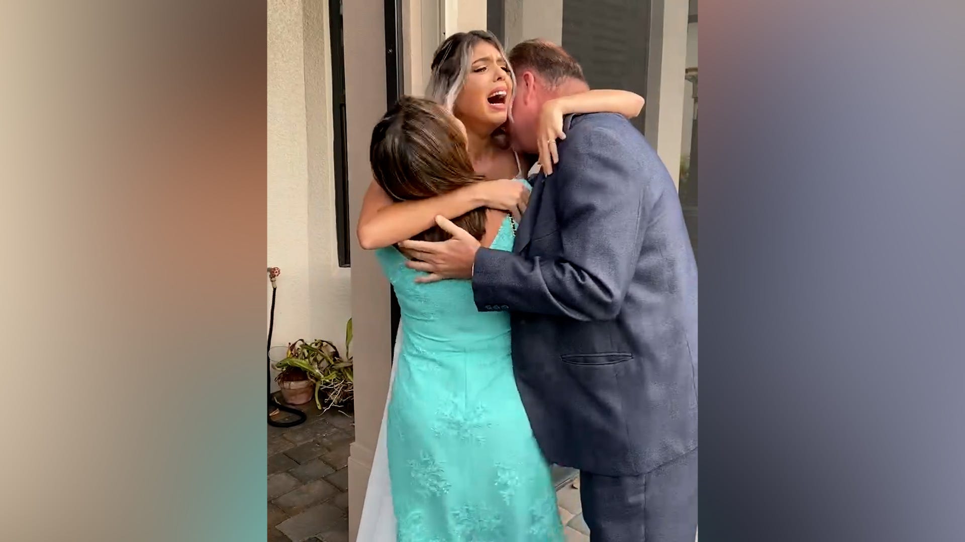 Bride In Tears After Brazilian Parents Show Up On Her Wedding As A Surprise