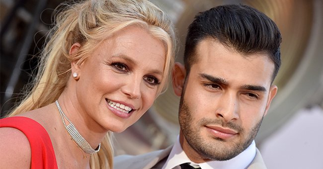A portrait of Britney Spears and Sam Asghari | 