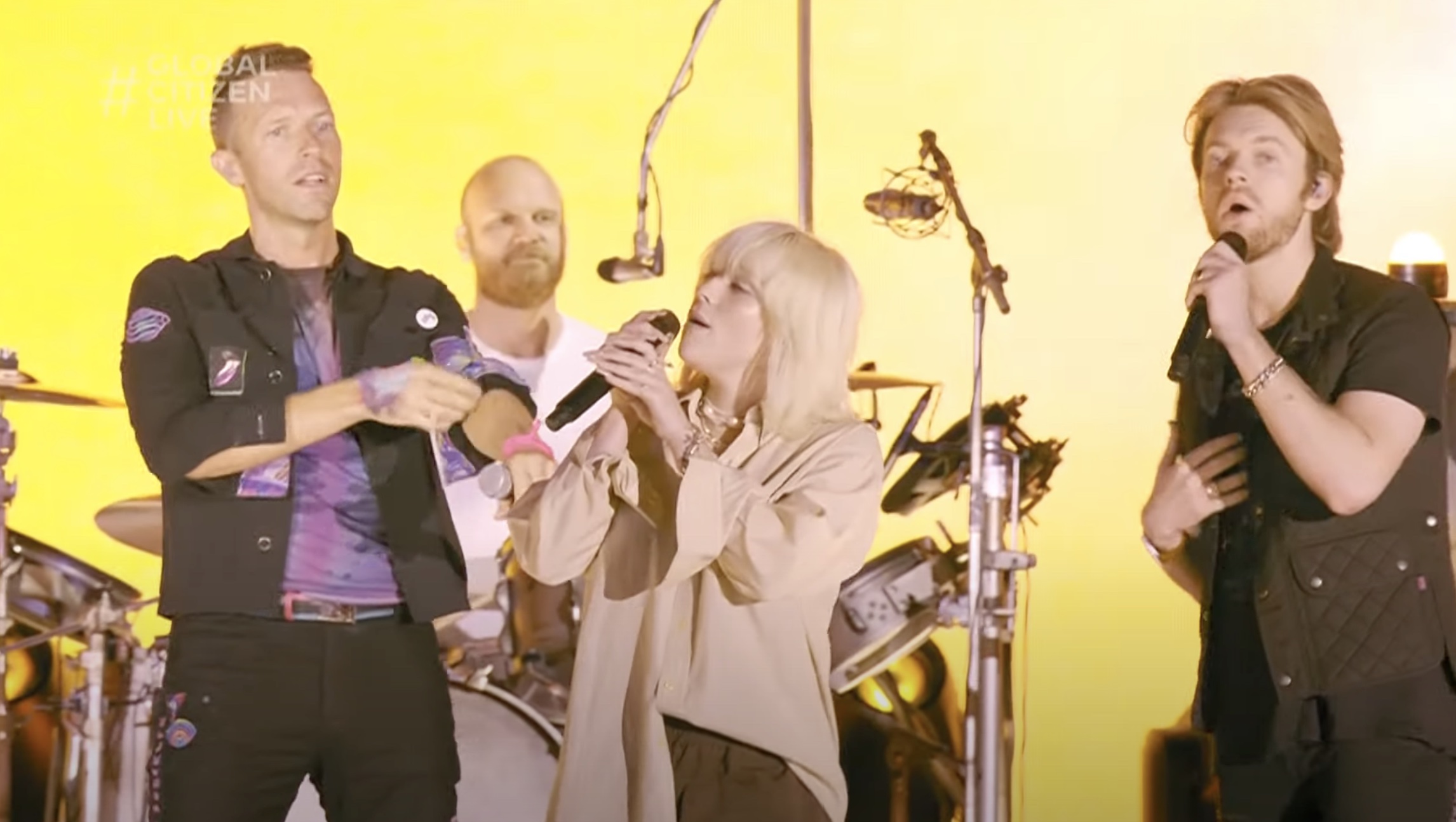 Coldplay, Billie Eilish, Finneas Perform ‘Fix You’ at Global Citizen