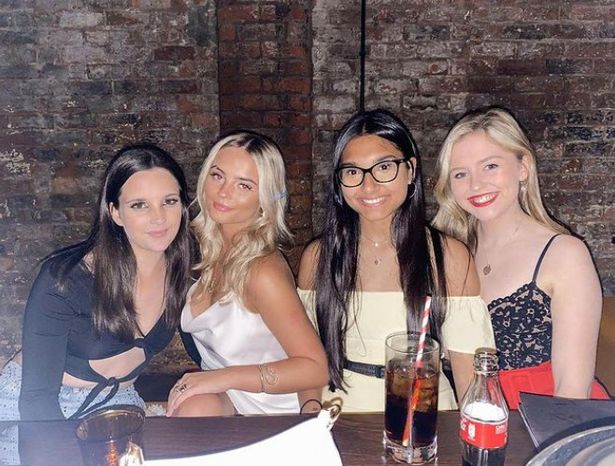 Image of corrie stars Millie Gibson, Elle Mulvaney and Tanisha Gorey and Harriet Bibby