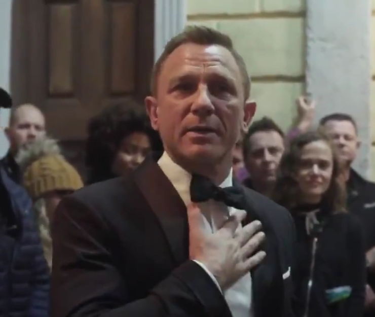 Daniel Craig says goodbye to James Bond as he gives an emotional speech to cast and crew on the set of No Time To Die