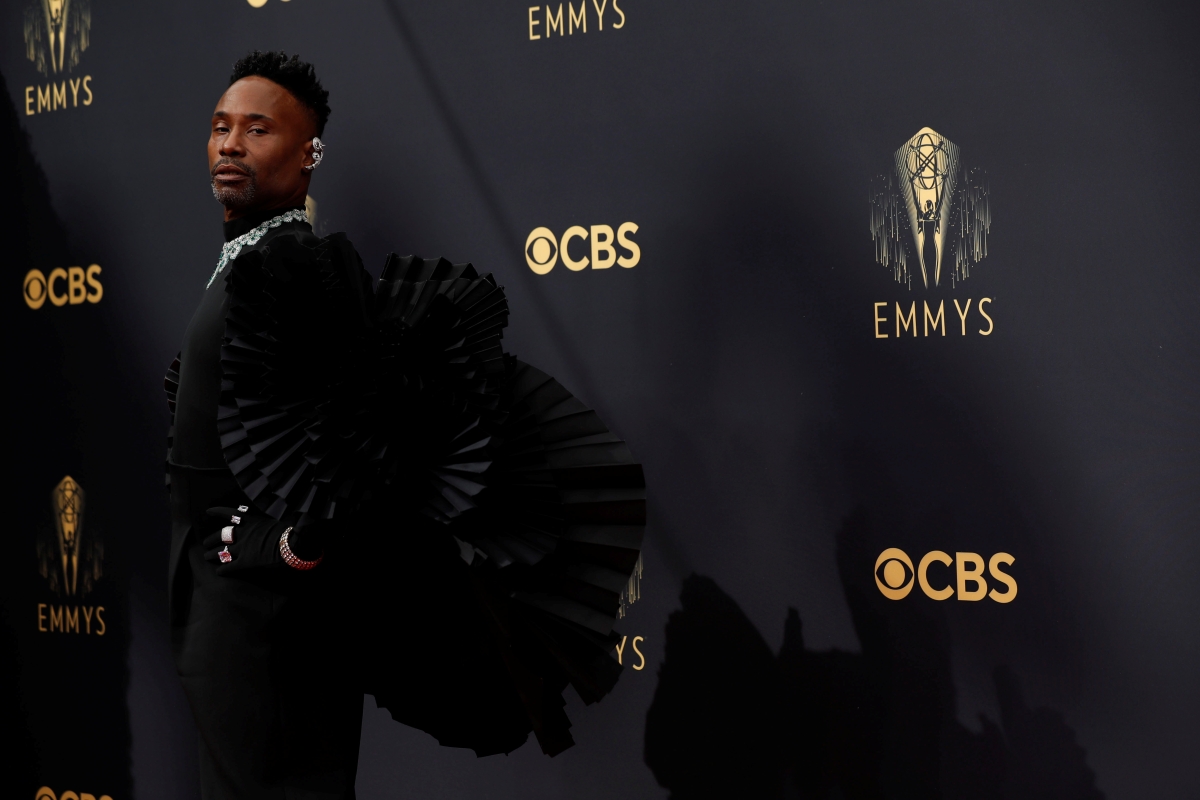 Emmys 2021 red carpet – Rita Wilson, Gillian Anderson, Cedric the Entertainer rock the runway & Billy Porter wears WINGS
