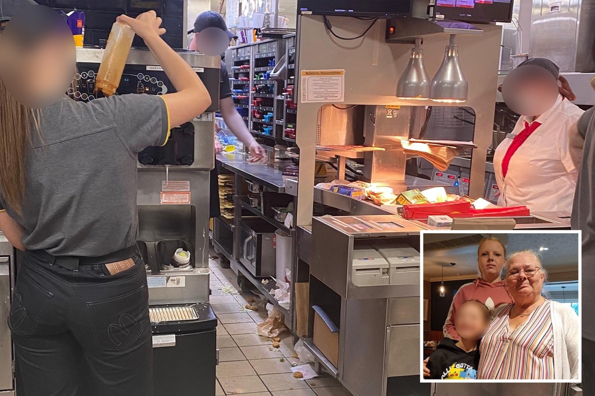 Furious gran, 61, sends McDonald’s a photo of ‘filthy’ restaurant but fast food giant thinks it’s a COMPLIMENT