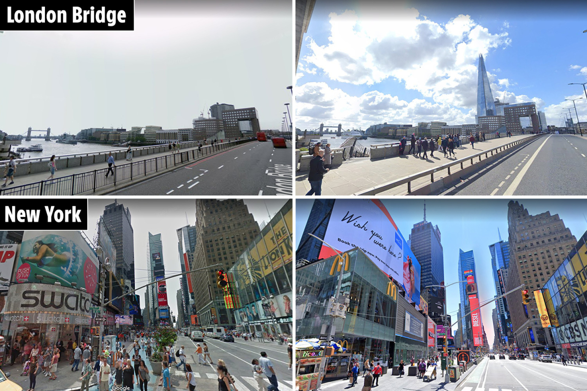 Google Maps reveals how biggest US and UK cities have changed over decades