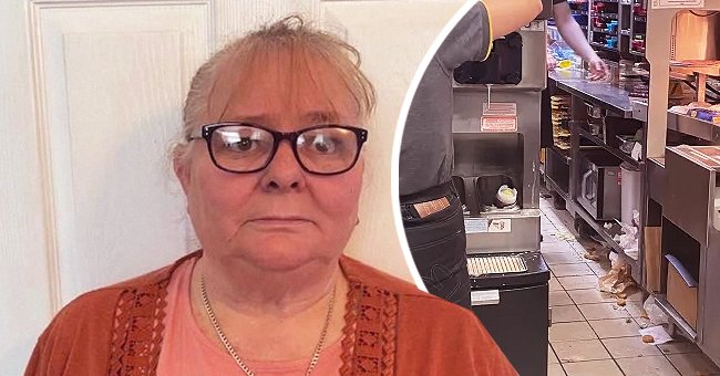 The 61-year-old Ceri Pepper shared pictures of McDonald's filthy kitchen on social media. | Photo: twitter.com/TheSun | twitter.com/DailyMirror 