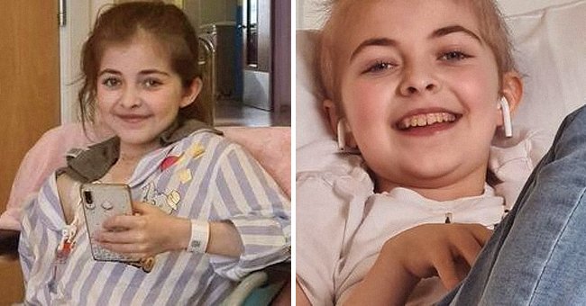 12-year-old Sinead Zalick in hospital during her chemotherapy. | Photo: facebook.com/plymouthlive