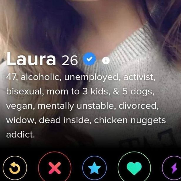 Woman's 'honest' Tinder bio