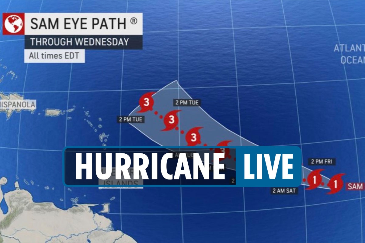 Hurricane Sam path 2021 LIVE – Fears Category 4 storm is coming to Florida as it’s tracked by spaghetti model