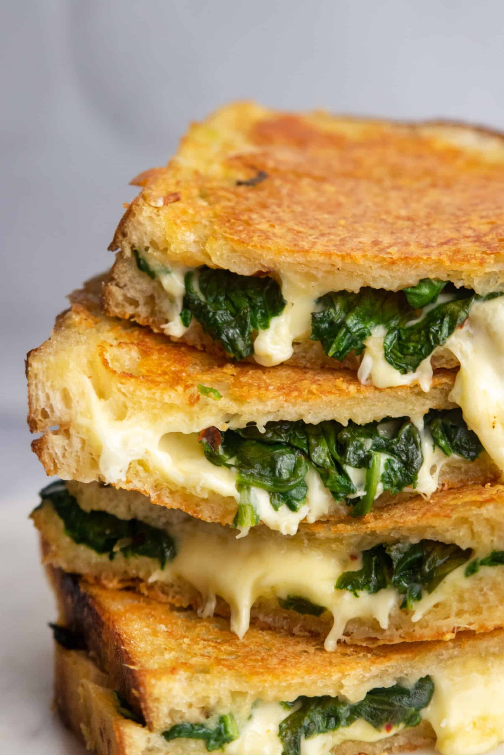 Easy And Delicious Giada De Laurentiis' Spinach Dip Grilled Cheese