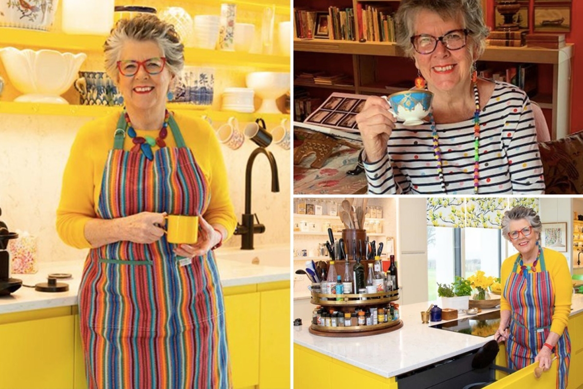 Inside Bake Off star Prue Leith’s new home with bright yellow kitchen she calls ‘the most important room in my house’