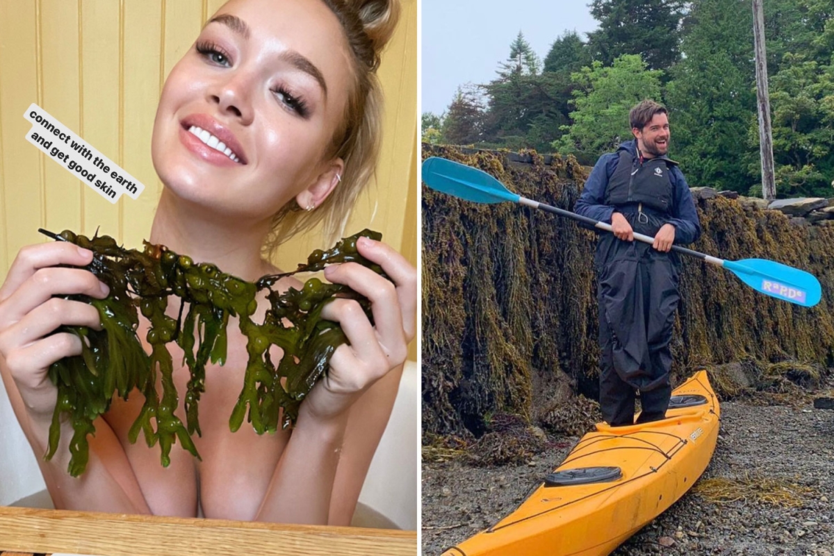 Roxy Horner poses naked in the bath during Jack Whitehall and Roxy Horner’s romantic holiday.
