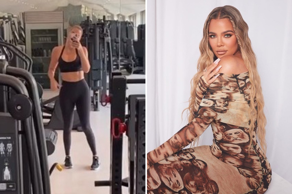 Khloe Kardashian shows off incredible abs in workout gear after getting ‘BANNED’ from Met Gala ‘for being too C-list’