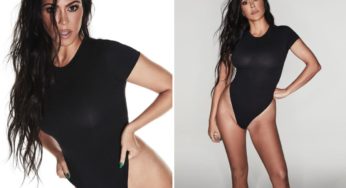 Kourtney Kardashian accused of photoshopping sexy new SKIMS ad as fans beg her to stop ‘trying to look perfect’