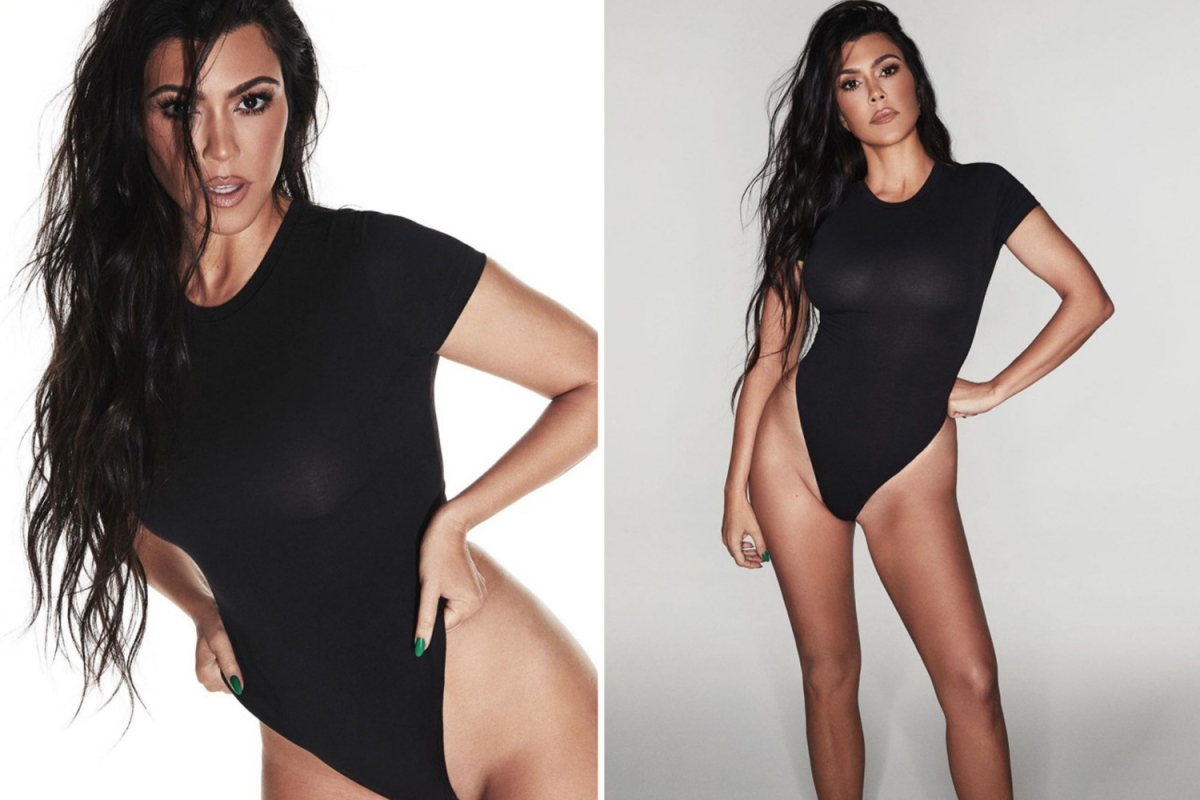 Kourtney Kardashian accused of photoshopping sexy new SKIMS ad as fans beg her to stop ‘trying to look perfect’