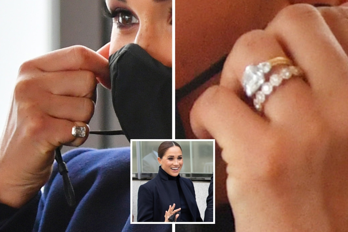 Meghan Markle wears special £3k band on her ring finger alongside mysterious ‘Middle Eastern’ pinky ring in New York