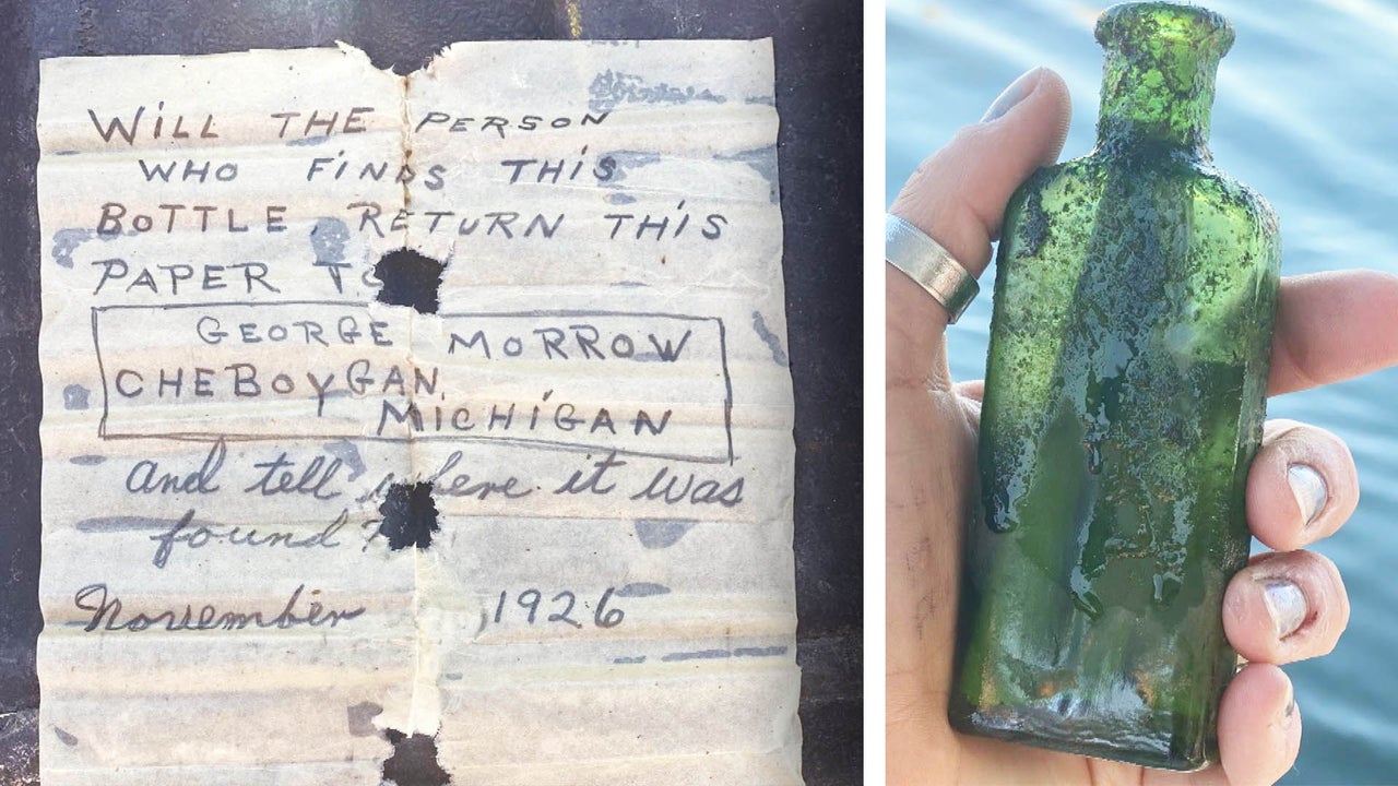 Michigan Man’s Message in a Bottle From 1926 Discovered in Cheboygan River and Reunited With His Daughter