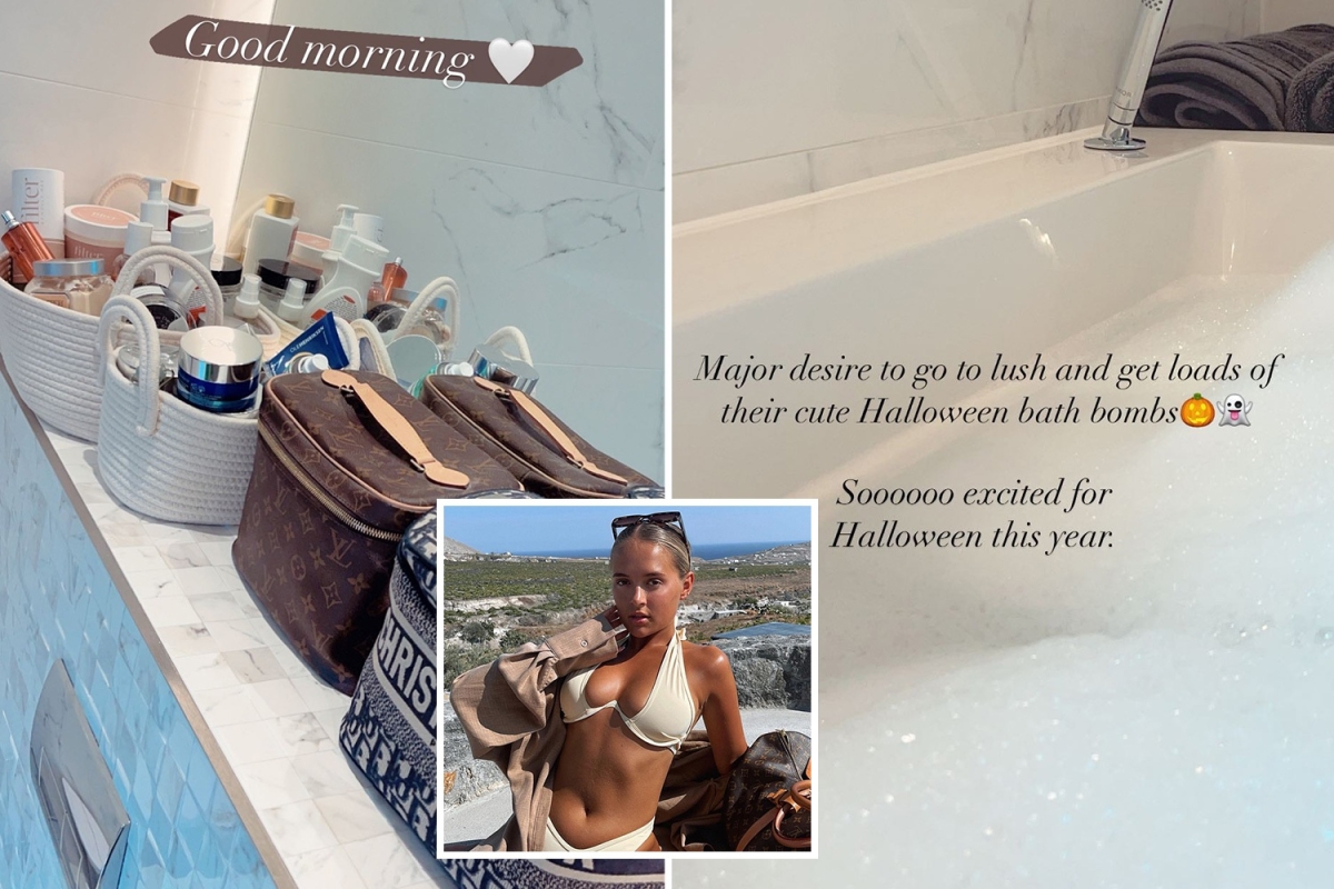 Molly-Mae’s Hague shows off mega-money bathroom with £2,500 worth of designer washbags